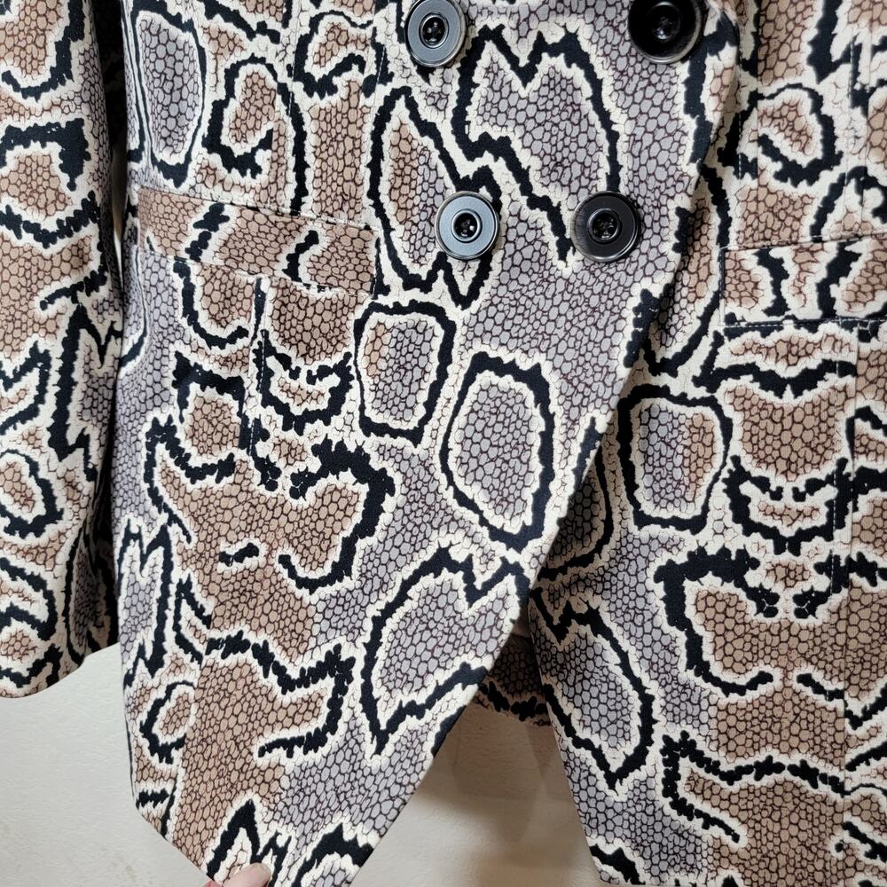 Cabi Python Blazer 8 Snake Print Jacket 3733 Doub… - image 5